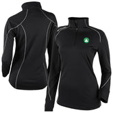 Boston Celtics Women's Omni-Wick Shotgun 2.0 Quarter-Zip Pullover Top Black