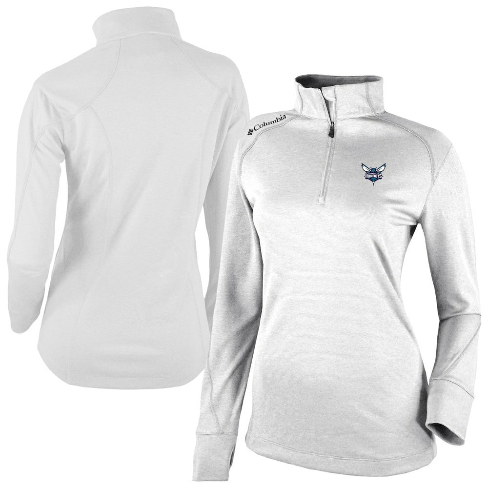 Charlotte Hornets Women's Omni-Wick Shotgun 2.0 Quarter-Zip Pullover Top White