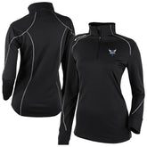Charlotte Hornets Women's Omni-Wick Shotgun 2.0 Quarter-Zip Pullover Top Black