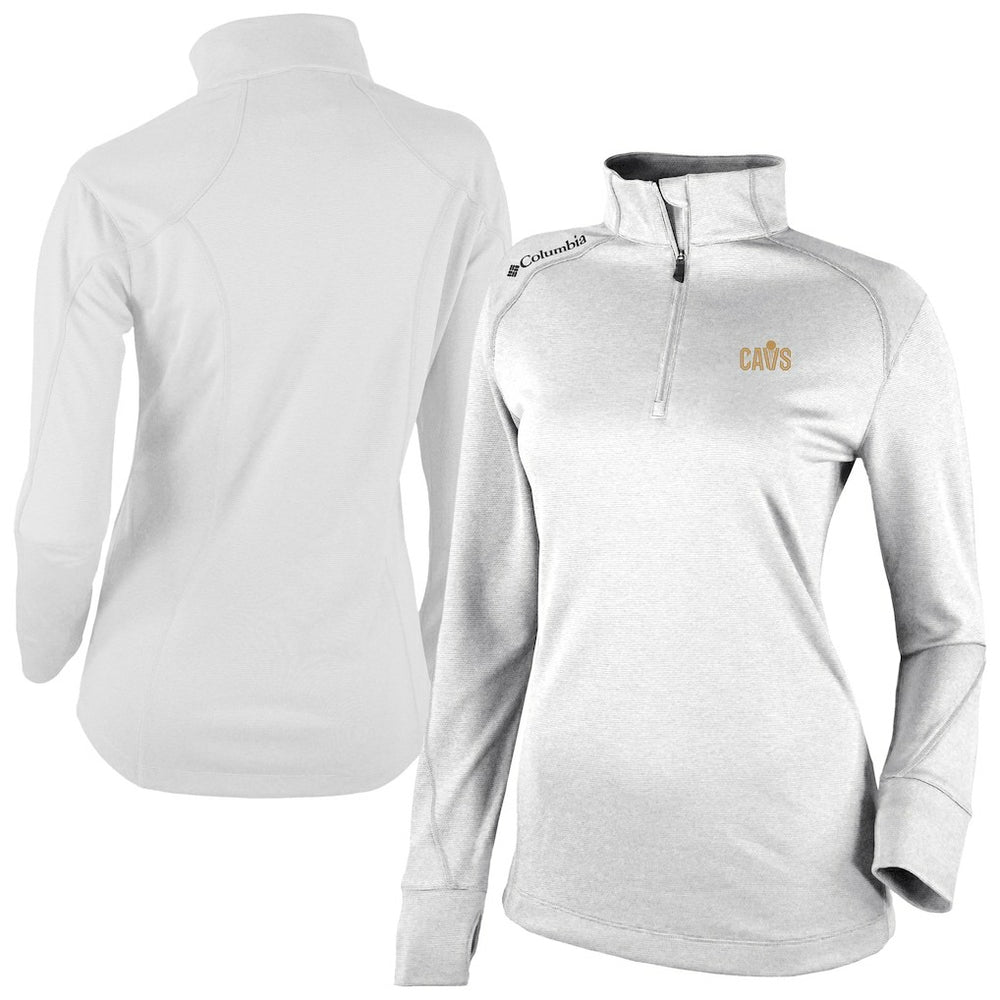 Cleveland Cavaliers Women's Omni-Wick Shotgun 2.0 Quarter-Zip Pullover Top White