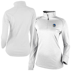 Golden State Warriors Women's Omni-Wick Shotgun 2.0 Quarter-Zip Pullover Top White