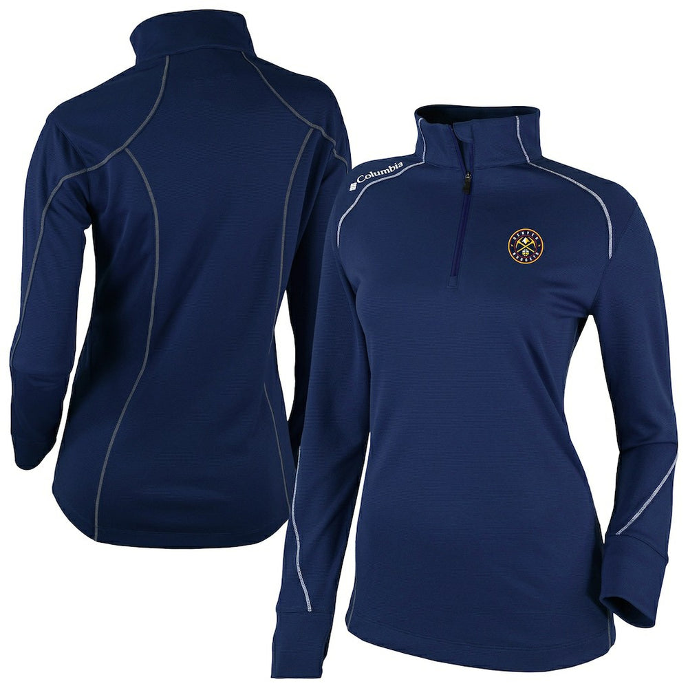 Denver Nuggets Women's Omni-Wick Shotgun 2.0 Quarter-Zip Pullover Top Navy