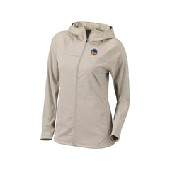 Golden State Warriors Women's Omni-Wick Half Shot Full-Zip Hooded Jacket Tan