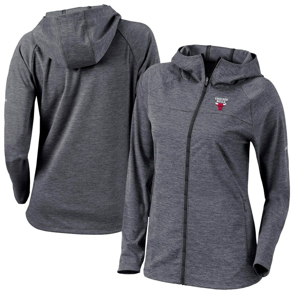 Chicago Bulls Women's Omni-Wick Half Shot Full-Zip Hooded Jacket Black