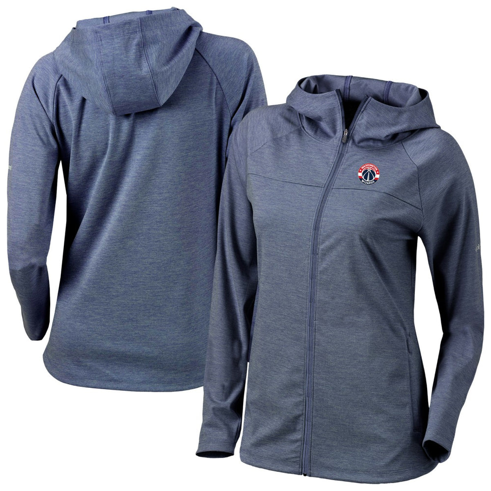 Washington Wizards Women's Omni-Wick Half Shot Full-Zip Hooded Jacket Navy