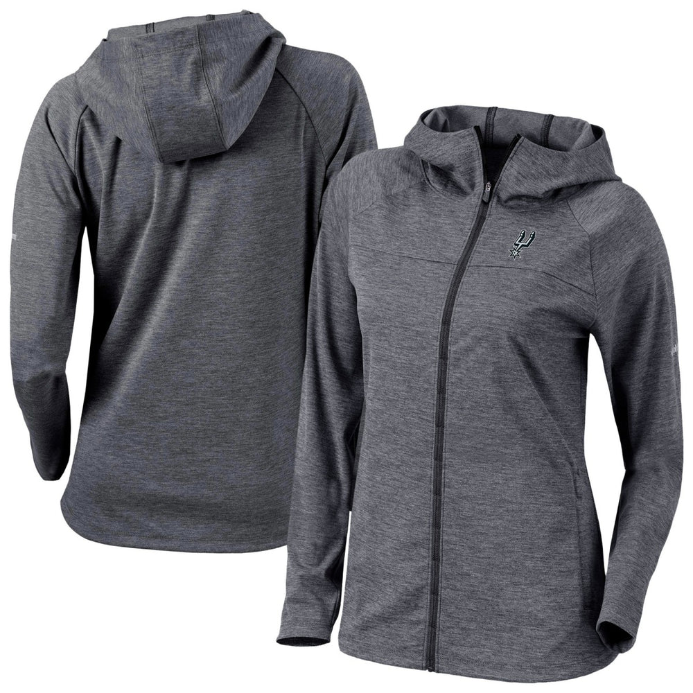 San Antonio Spurs Women's Omni-Wick Half Shot Full-Zip Hooded Jacket Black