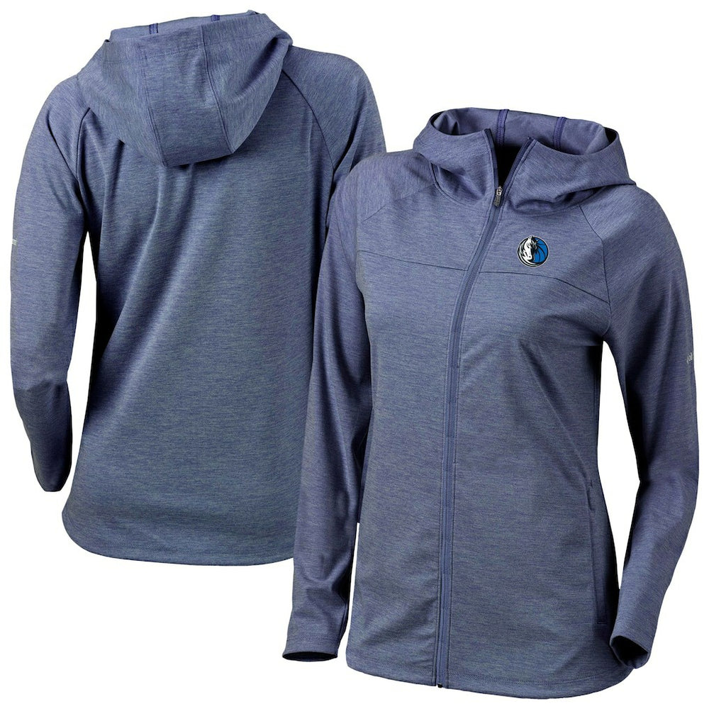 Dallas Mavericks Women's Omni-Wick Half Shot Full-Zip Hooded Jacket Navy