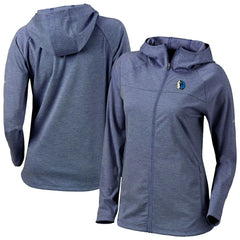 Dallas Mavericks Women's Omni-Wick Half Shot Full-Zip Hooded Jacket Navy