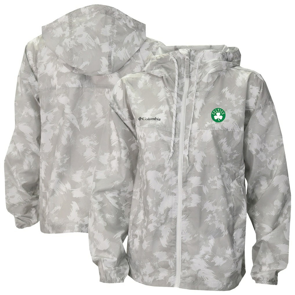 Boston Celtics Women's Flash Challenger II Omni-Shade Full-Zip Windbreaker Jacket Gray