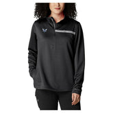 Charlotte Hornets Women's Skiff Guide Fleece Pullover Top Black