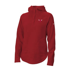 Chicago Bulls Women's Sweater Weather Quarter-Snap Hoodie Red