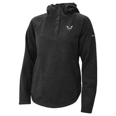 Charlotte Hornets Women's Sweater Weather Quarter-Snap Hoodie Black