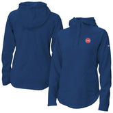 Detroit Pistons Women's Sweater Weather Quarter-Snap Hoodie Blue