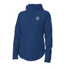Dallas Mavericks Women's Sweater Weather Quarter-Snap Hoodie Blue