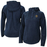Denver Nuggets Women's Sweater Weather Quarter-Snap Hoodie Navy