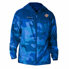 New York Knicks Flash Challenger Windbreaker Jacket Blue