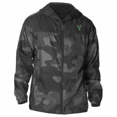 Milwaukee Bucks Flash Challenger Windbreaker Jacket Black
