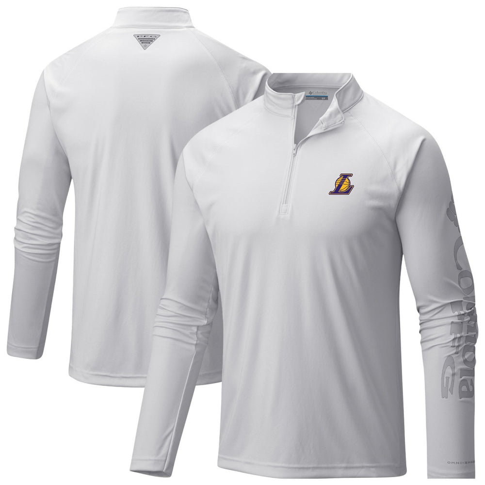 Los Angeles Lakers PFG Terminal Tackle Quarter-Zip Top White