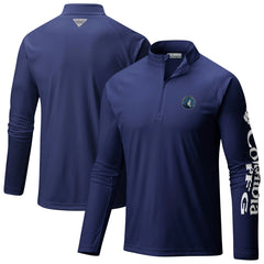 Minnesota Timberwolves PFG Terminal Tackle Quarter-Zip Top Navy