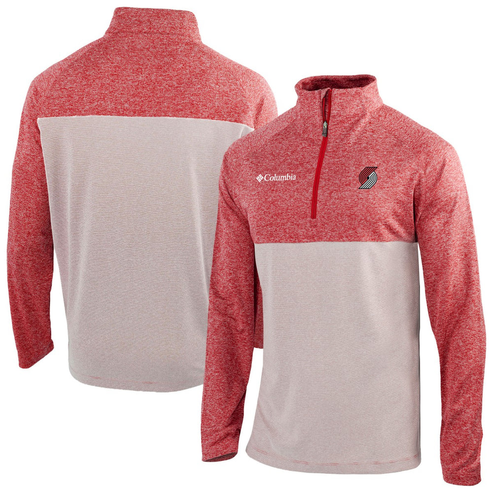 Portland Trail Blazers Omni-Wick Rockin' It Quarter-Zip Top Red