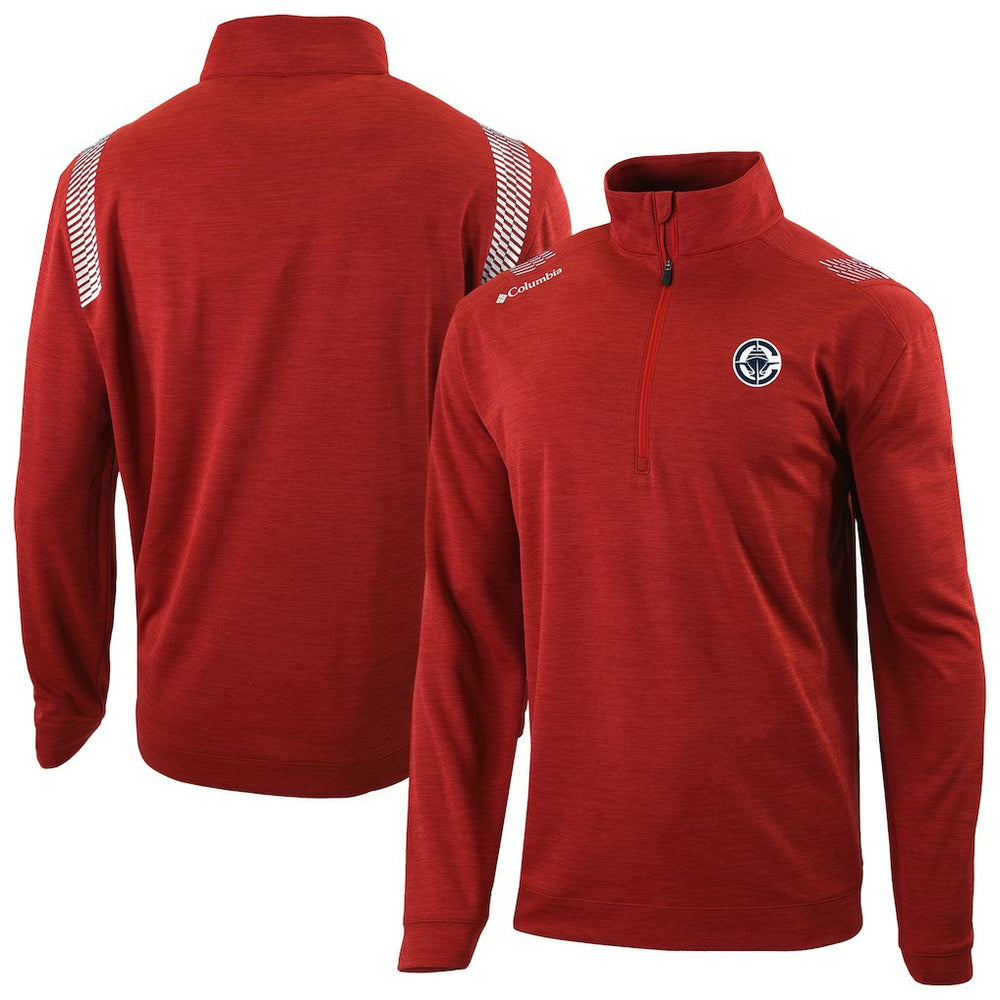 LA Clippers Oakland Downs Omni-Wick Quarter-Zip Top Red