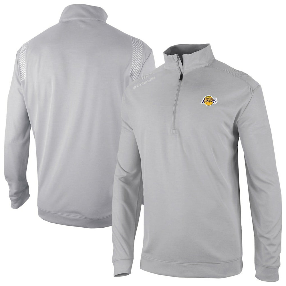 Los Angeles Lakers Oakland Downs Omni-Wick Quarter-Zip Top Gray