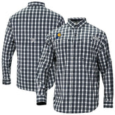 Indiana Pacers Super Tamiami Omni-Shade Long Sleeve Button-Down Shirt Navy