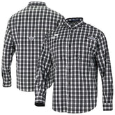 Utah Jazz Super Tamiami Omni-Shade Long Sleeve Button-Down Shirt Black