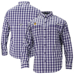 Los Angeles Lakers Super Tamiami Omni-Shade Long Sleeve Button-Down Shirt Purple