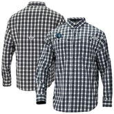 Minnesota Timberwolves Super Tamiami Omni-Shade Long Sleeve Button-Down Shirt Navy