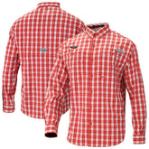 New Orleans Pelicans Super Tamiami Omni-Shade Long Sleeve Button-Down Shirt Red