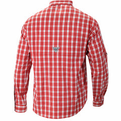 New Orleans Pelicans Super Tamiami Omni-Shade Long Sleeve Button-Down Shirt Red