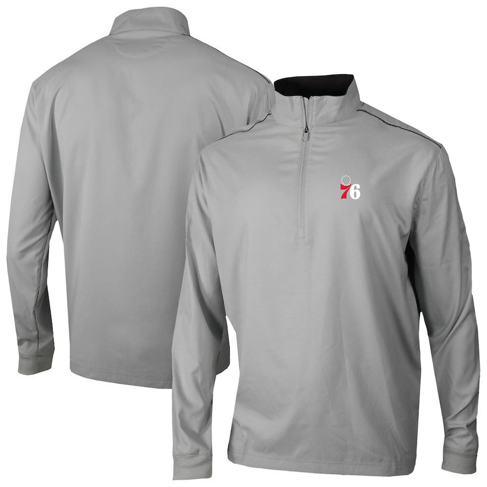 Philadelphia 76ers Omni-Wick Bogey's Paradise Quarter-Zip Top Gray