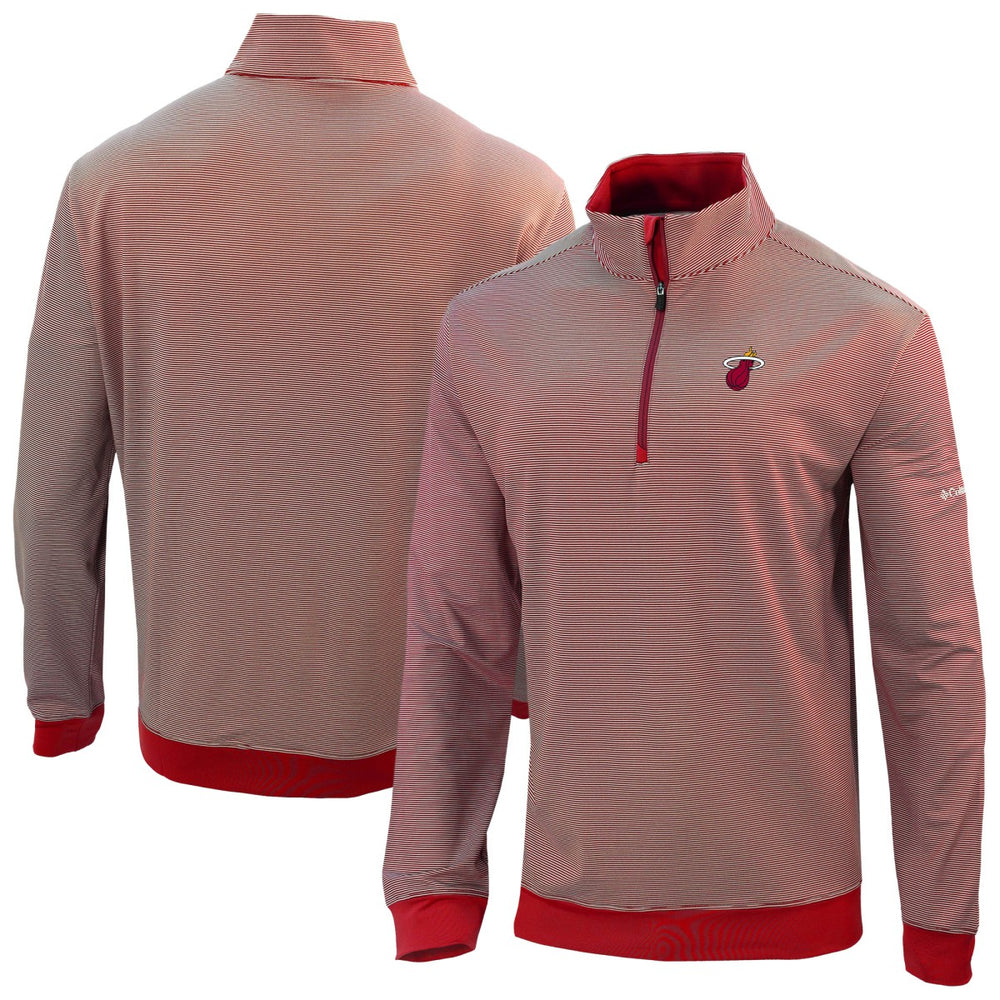 Miami Heat Omni-Wick Even Lie Quarter-Zip Top Red