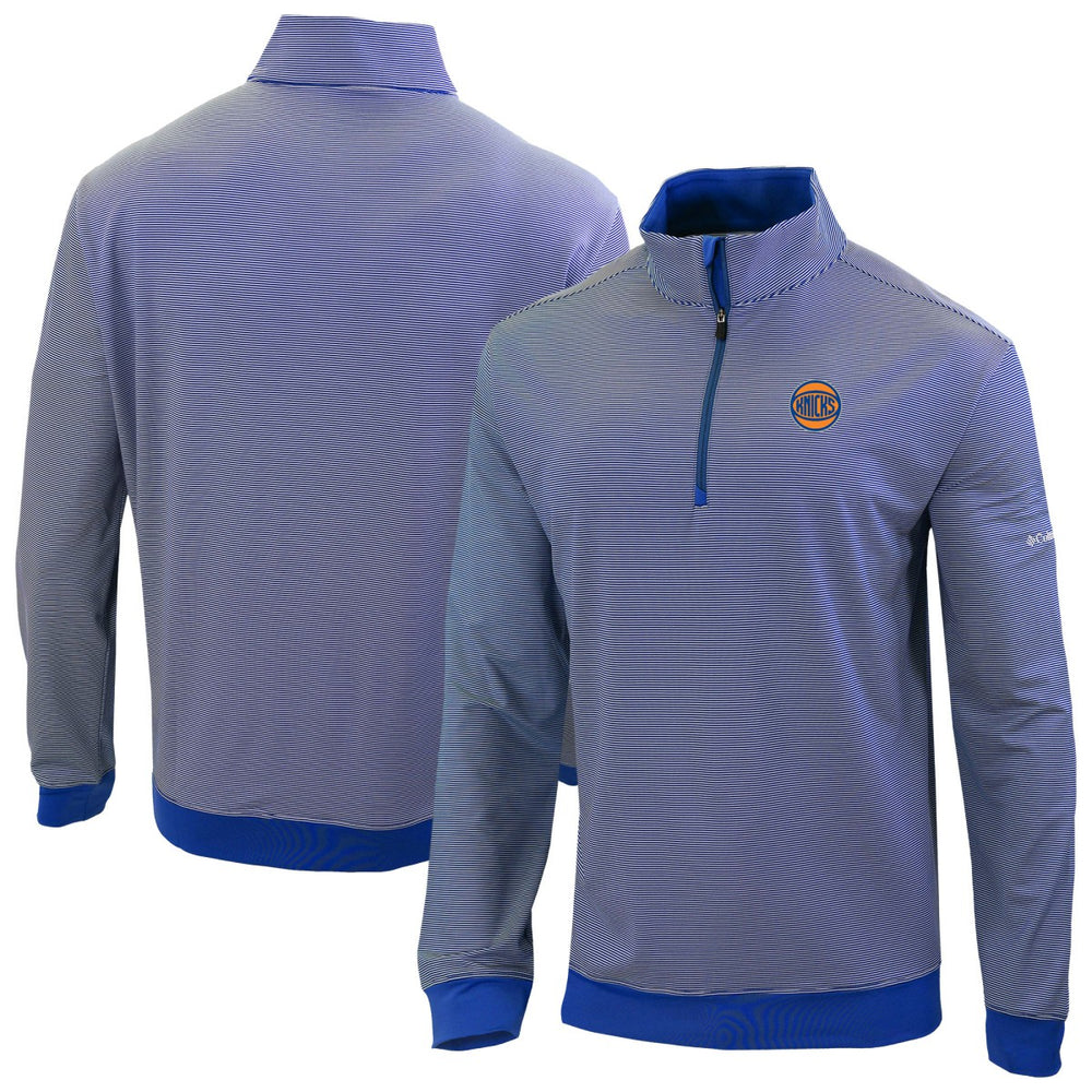 New York Knicks Omni-Wick Even Lie Quarter-Zip Top Blue