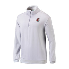 Portland Trail Blazers Omni-Wick Even Lie Quarter-Zip Top Gray/White