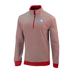 Philadelphia 76ers Omni-Wick Even Lie Quarter-Zip Top Red