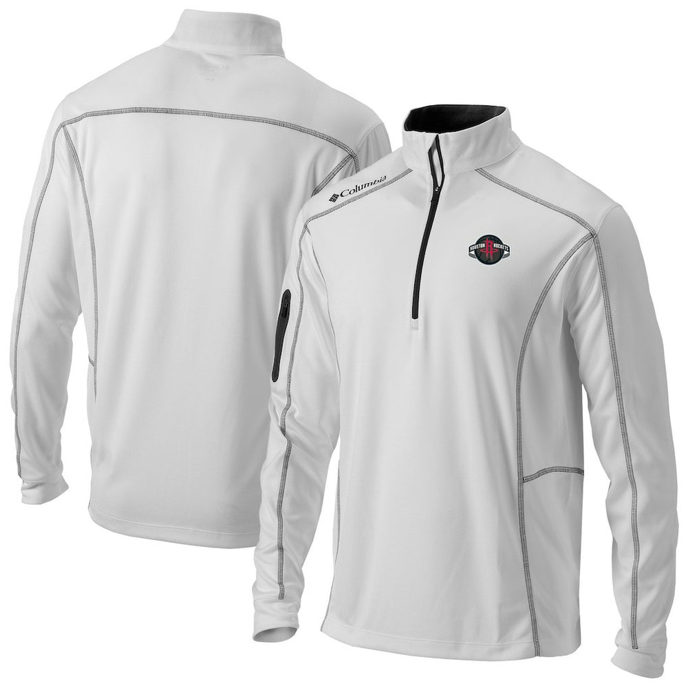 Houston Rockets Omni-Wick Shotgun Quarter-Zip Jacket White