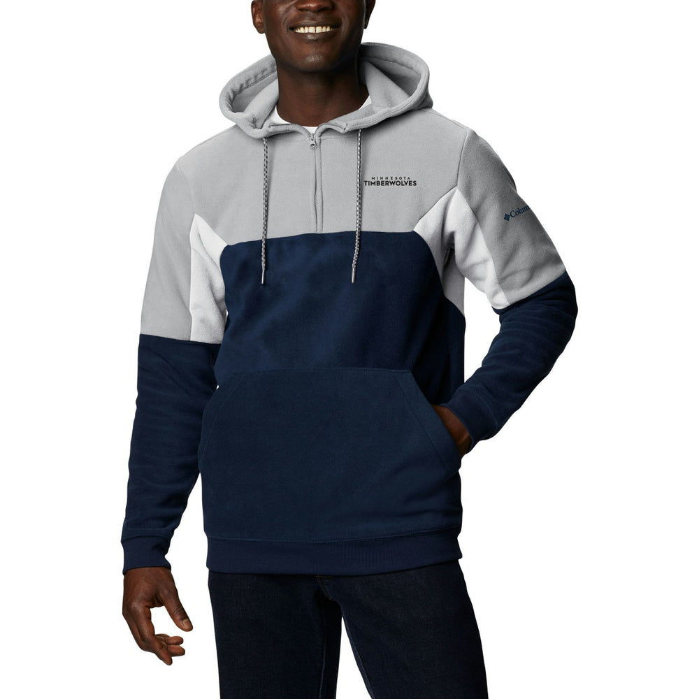 Minnesota Timberwolves Men's Lodge Quarter-Zip Hoodie Navy