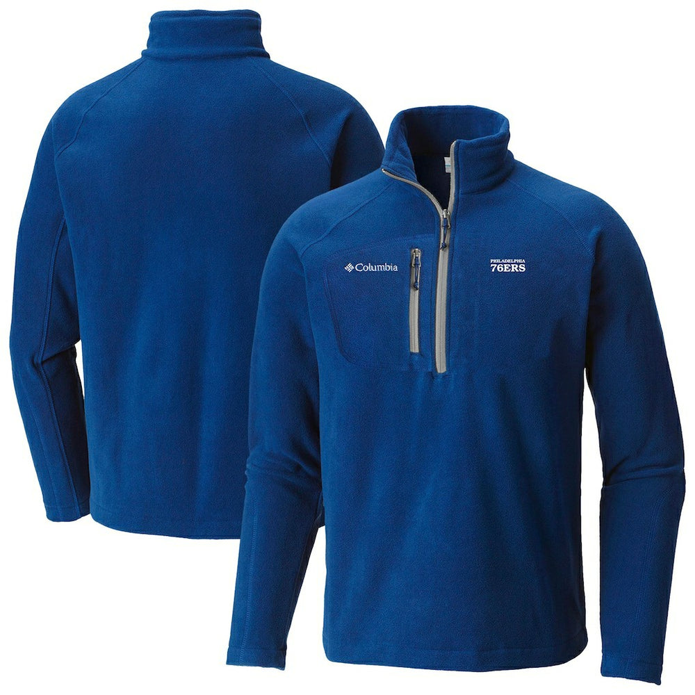 Philadelphia 76ers Fast Trek III Half-Zip Fleece Pullover Blue