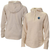 Minnesota Timberwolves Women's Sweater Weather Quarter-Snap Hoodie Cream
