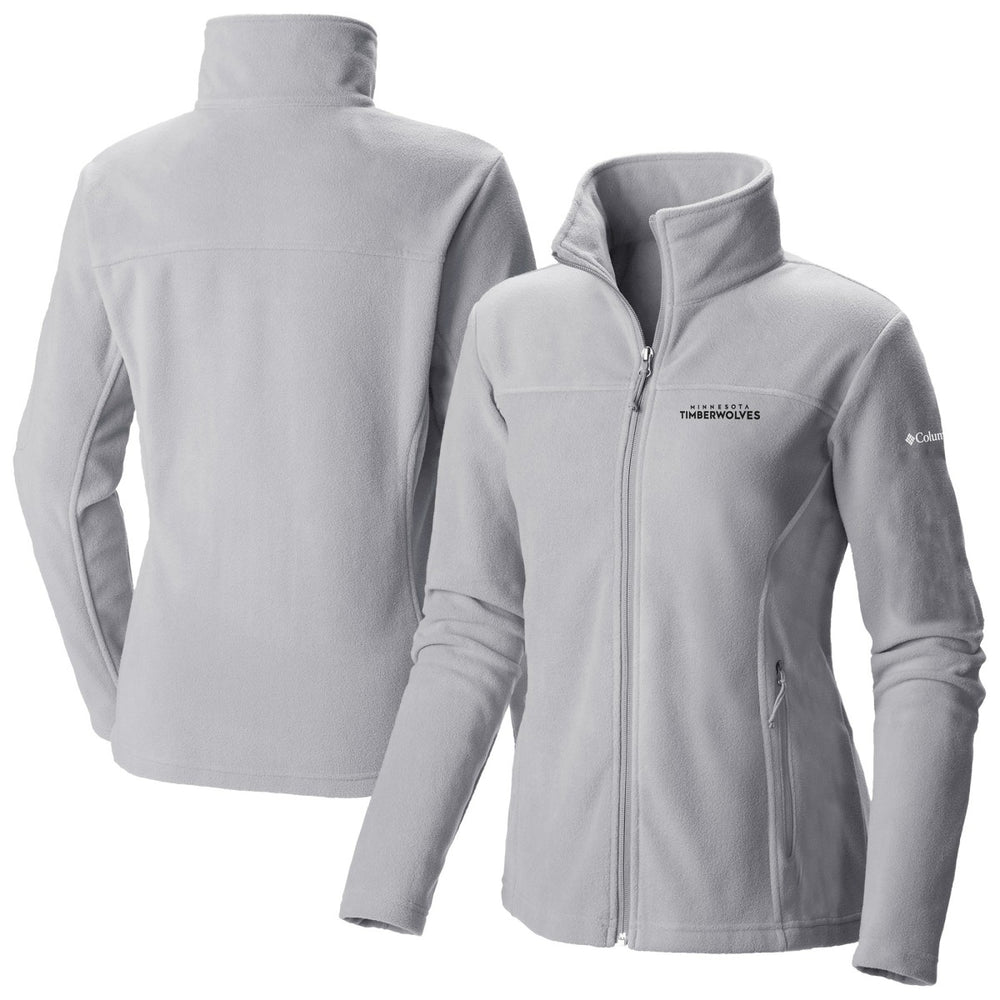 Minnesota Timberwolves Women's Give & Go II Fleece Full-Zip Jacket Gray