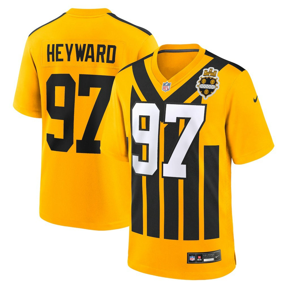 NFL Cameron Heyward Pittsburgh Steelers Alternate 1933 Throwback Game Jersey - Gold