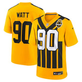 NFL T.J. Watt Pittsburgh Steelers Alternate 1933 Throwback Game Jersey - Gold