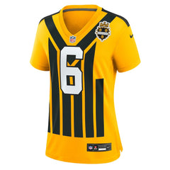Patrick Queen Pittsburgh Steelers Women's Alternate 1933 Throwback Game Jersey Gold
