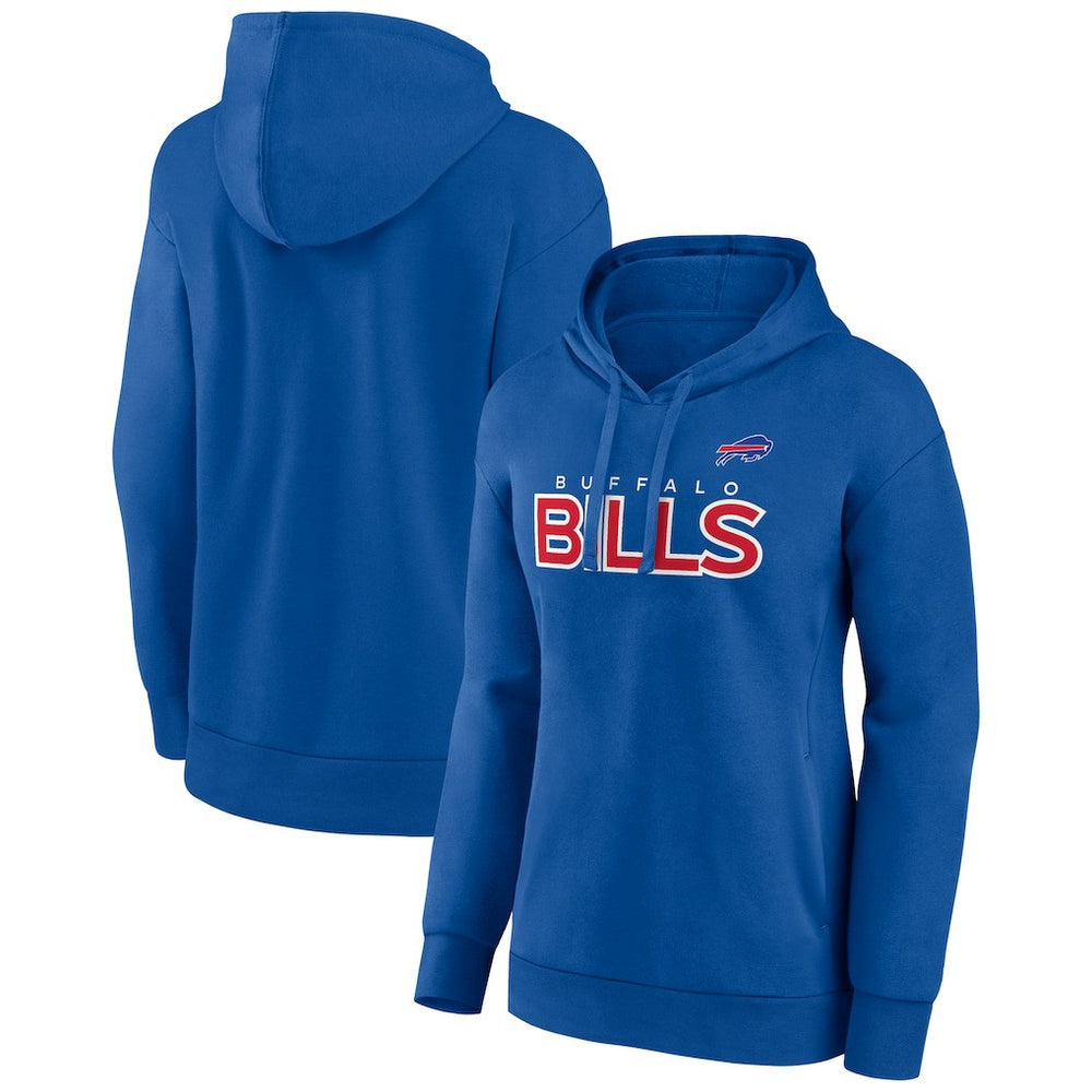 Buffalo Bills Women's Check List Pullover Hoodie Royal