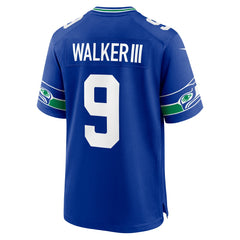 NFL Kenneth Walker III Seattle Seahawks Alternate 50th Season Game Jersey - Royal