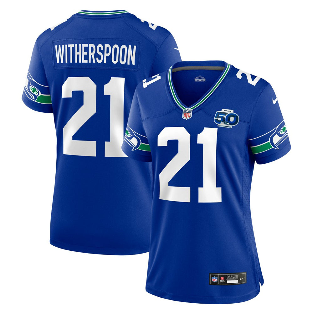 NFL Devon Witherspoon Seattle Seahawks Women's Alternate 50th Season Game Jersey - Royal