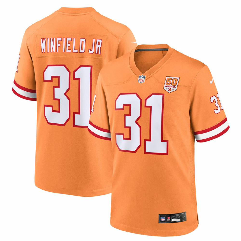 NFL Antoine Winfield Jr. Tampa Bay Buccaneers 50th Season Game Jersey - Creamsicle