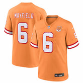 NFL Baker Mayfield Tampa Bay Buccaneers 50th Season Game Jersey - Creamsicle